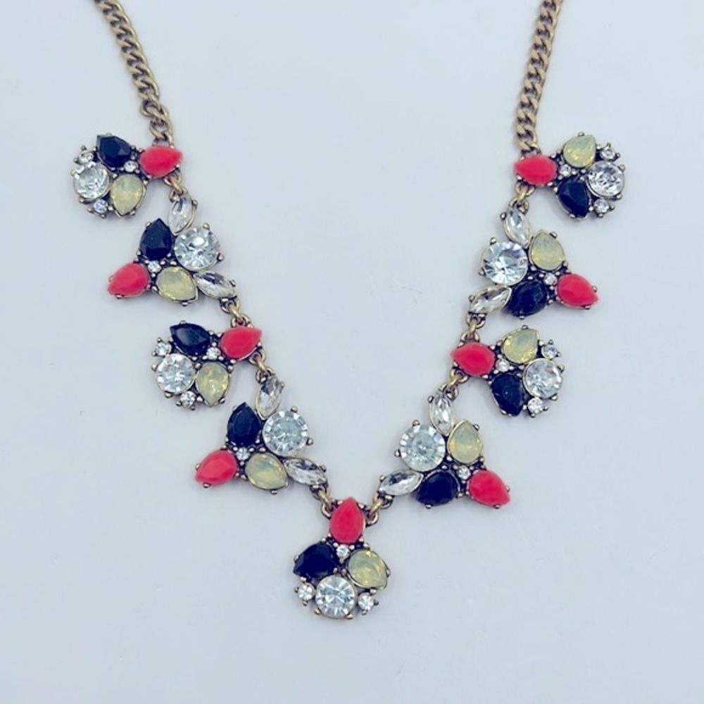 J. Crew Rhinestone Statement Necklace